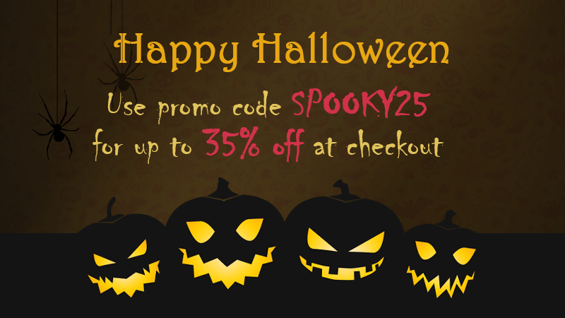 Halloween Sale 2025, use promo code SPOOKY25 to get up to 35% off your first month!