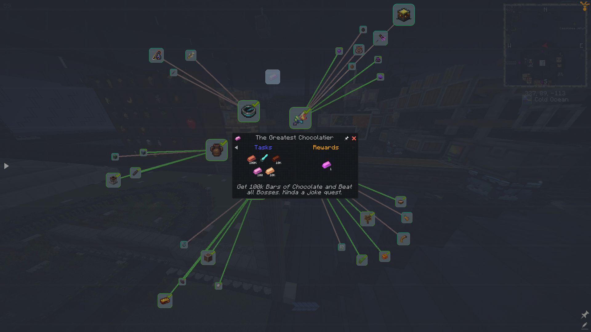 巧克力版中的 Create 模组装置