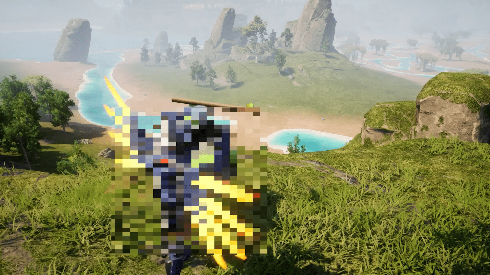 Verwischter Teaser eines neuen Kollaborationscharakters, der unbekannten Pal schlägt