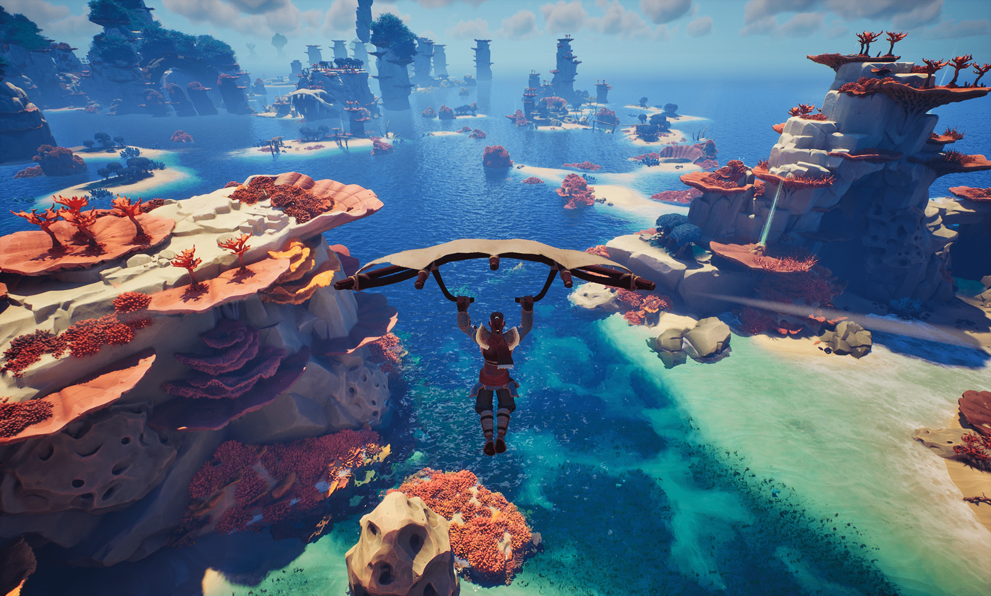 在海浪上冲浪和滑行