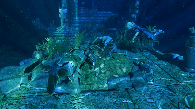 Veilwater Basin 海滩、废墟和水下洞穴