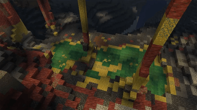 Minecraft Sulfur Caves biome